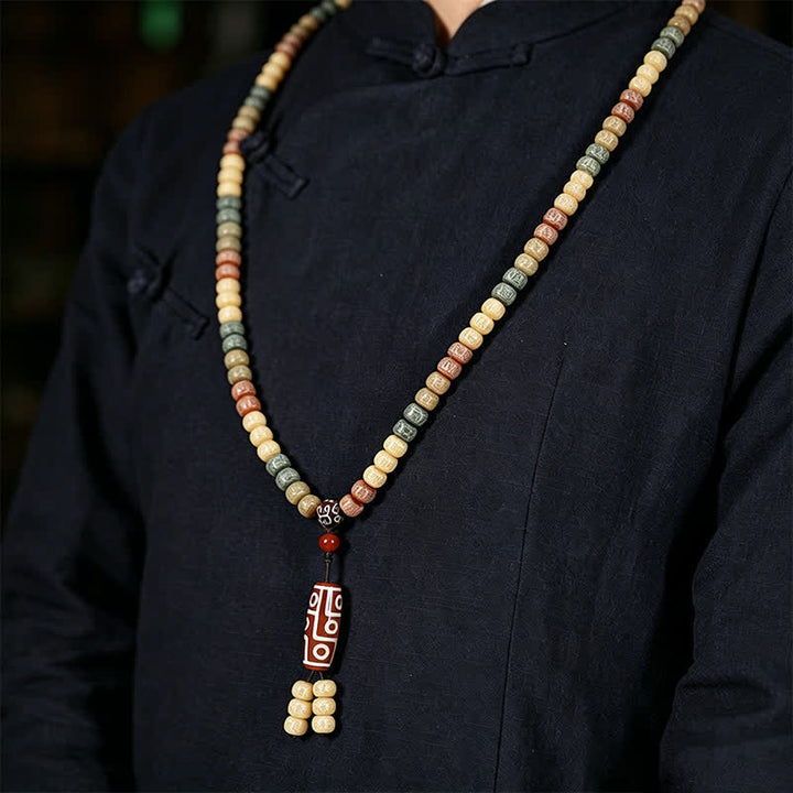 Buddha Stones Bodhi Seed Hand-Woven Peace Vintage Mala z 108 koralikami - image 11