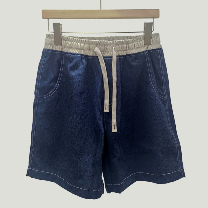 Szorty męskie Buddha Stones Summer Casual ze ściągaczem i kieszenią - image 3