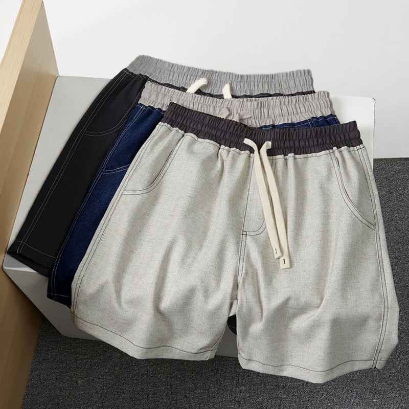 Szorty męskie Buddha Stones Summer Casual ze ściągaczem i kieszenią - image 12