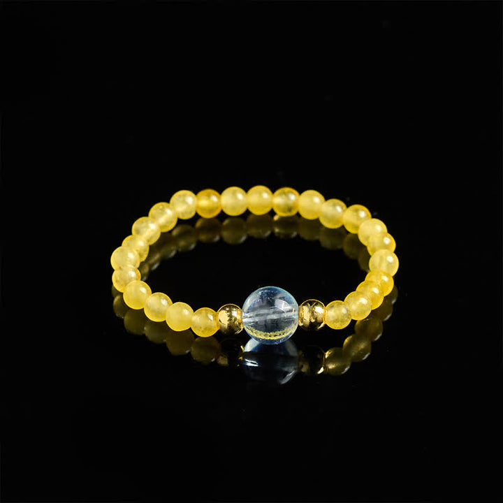 Buddha Stones 2 mm Mini koraliki naturalny rodonit akwamaryn topaz różowy kwarc uzdrawiający elastyczny pierścień - image 9