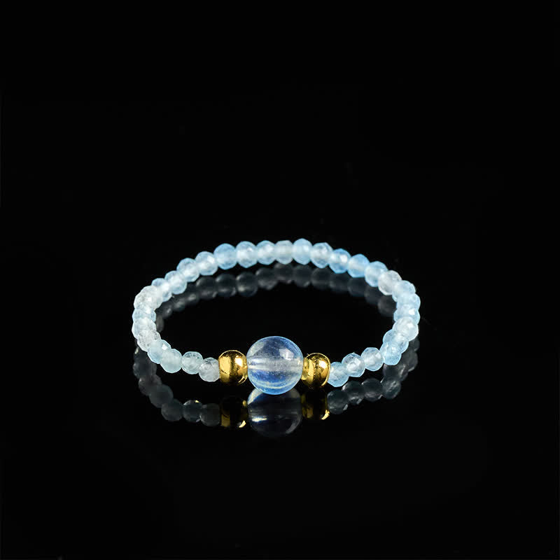 Buddha Stones 2 mm Mini koraliki naturalny rodonit akwamaryn topaz różowy kwarc uzdrawiający elastyczny pierścień - image 21