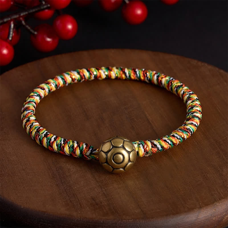 Buddha Stones Bransoletka pleciona ręcznie z kolorowego sznurka Lotus Balance - Kwiat Gesang - 7,5 cala (19 cm) - image 11