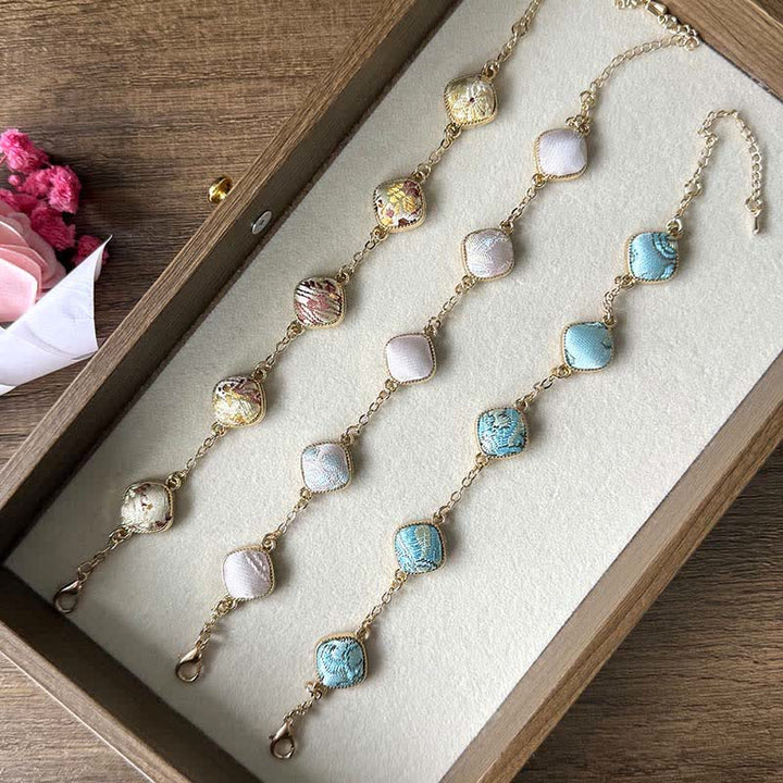 Buddha Stones Bransoletka Copper Song Brocade Square Vintage Elegance - image 12
