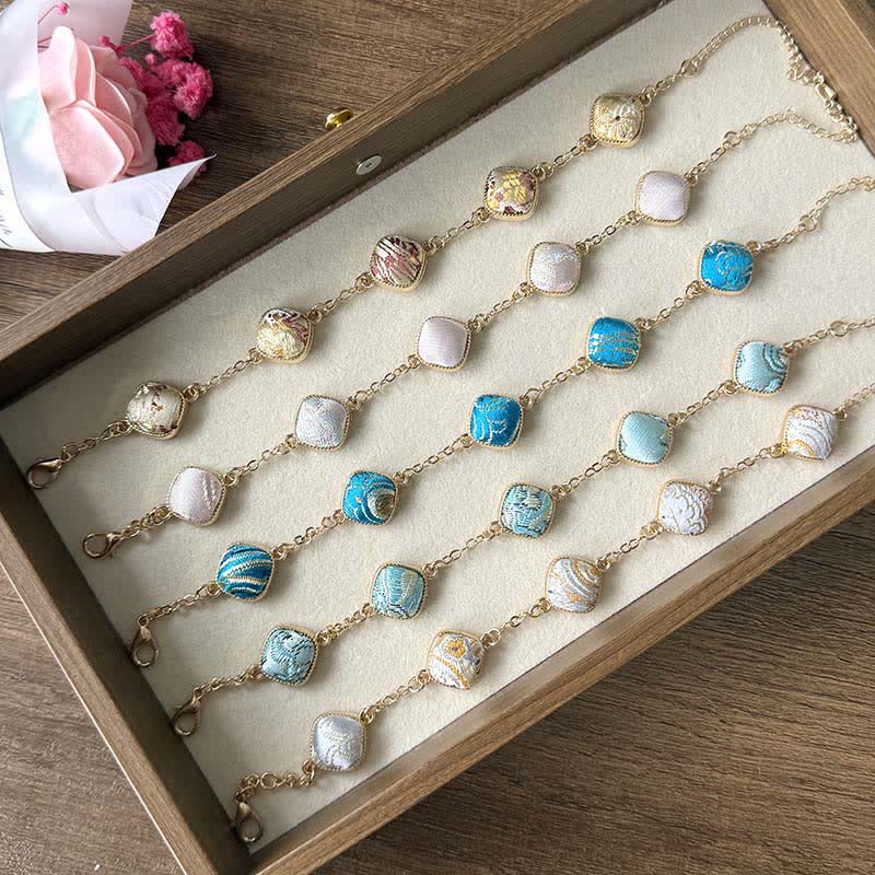 Buddha Stones Bransoletka Copper Song Brocade Square Vintage Elegance - image 13