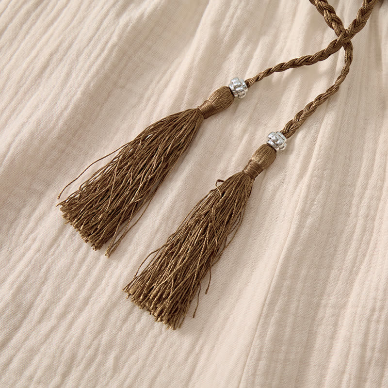 Męskie szorty bermudy Buddha Stones Summer Boho Casual ze ściągaczem i geometrycznymi kieszeniami - image 4