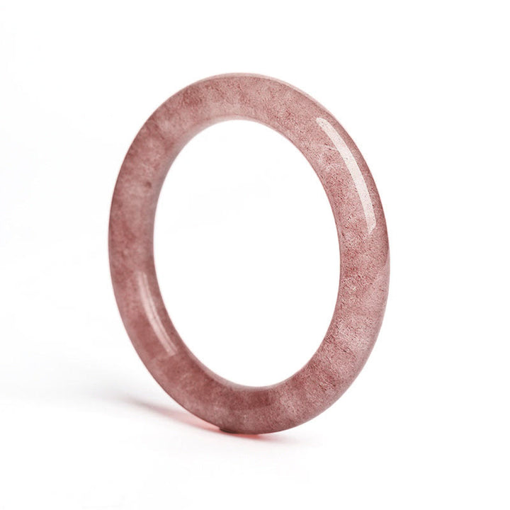 Bransoletka z Buddha Stones Naturalny Kwarc Truskawkowy Miłość Uzdrawiająca Bransoletka Bangle - image 9