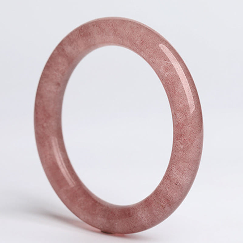 Bransoletka z Buddha Stones Naturalny Kwarc Truskawkowy Miłość Uzdrawiająca Bransoletka Bangle - image 8