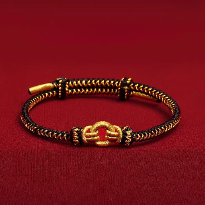 Buddha Stones Bransoletka z czerwonego sznurka z chińskim znakiem zodiaku i splotem węzłów - Kogut - Obwód nadgarstka: 14–20 cm - image 16