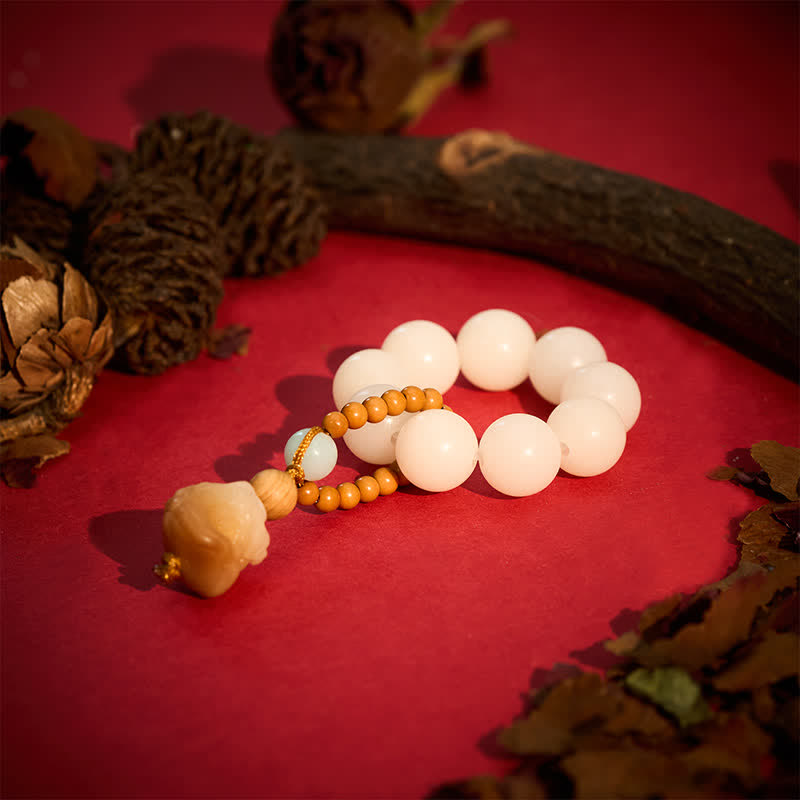 Buddha Stones Wisiorek z lwem Bodhi z grillowanym węglem drzewnym z nasionami Vajra, siła, dotyk, medytacja, koraliki, dekoracje - image 8