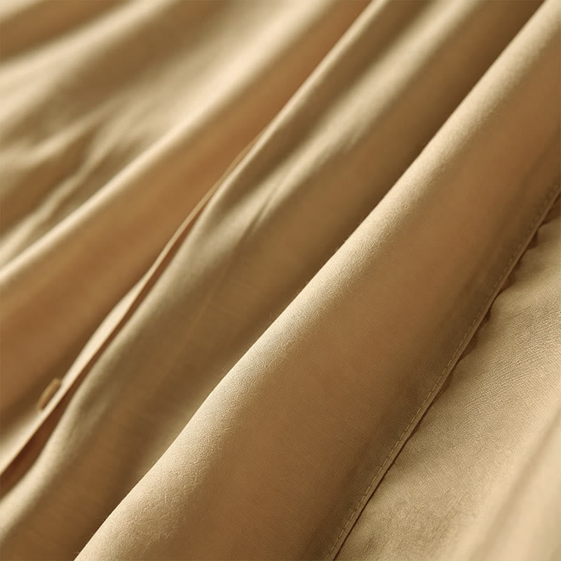 Buddha Stones Letnia elegancka koszula damska w stylu vintage, zapinana na guziki, z plisowanym przodem i falbanką, z krótkim rękawem - image 20