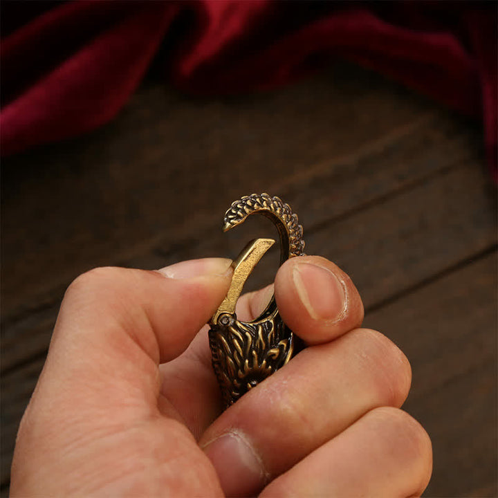 Buddha Stones Breloczki z zamkiem Brass Dragon Strength - image 14