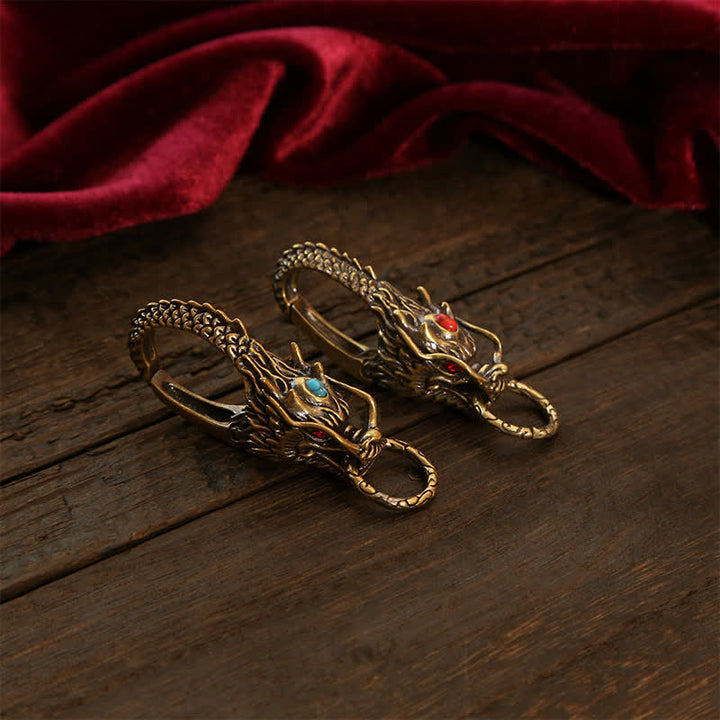 Buddha Stones Breloczki z zamkiem Brass Dragon Strength - image 3