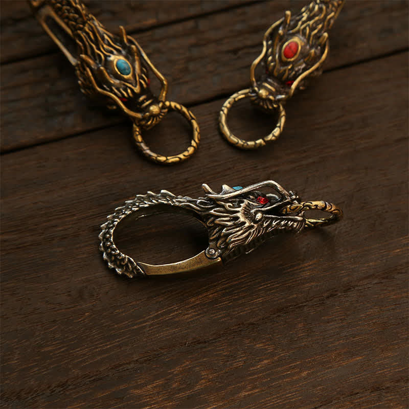 Buddha Stones Breloczki z zamkiem Brass Dragon Strength - image 13