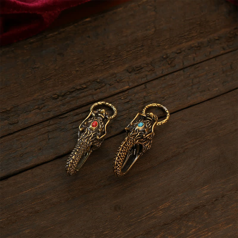 Buddha Stones Breloczki z zamkiem Brass Dragon Strength - image 8