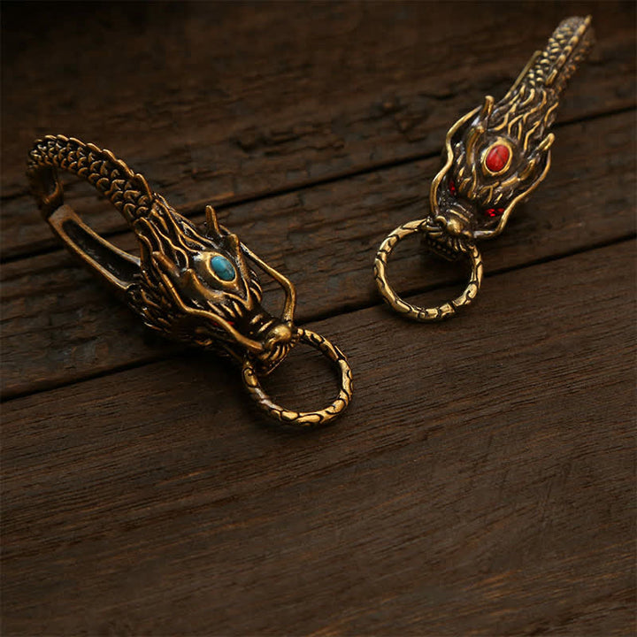 Buddha Stones Breloczki z zamkiem Brass Dragon Strength - image 9