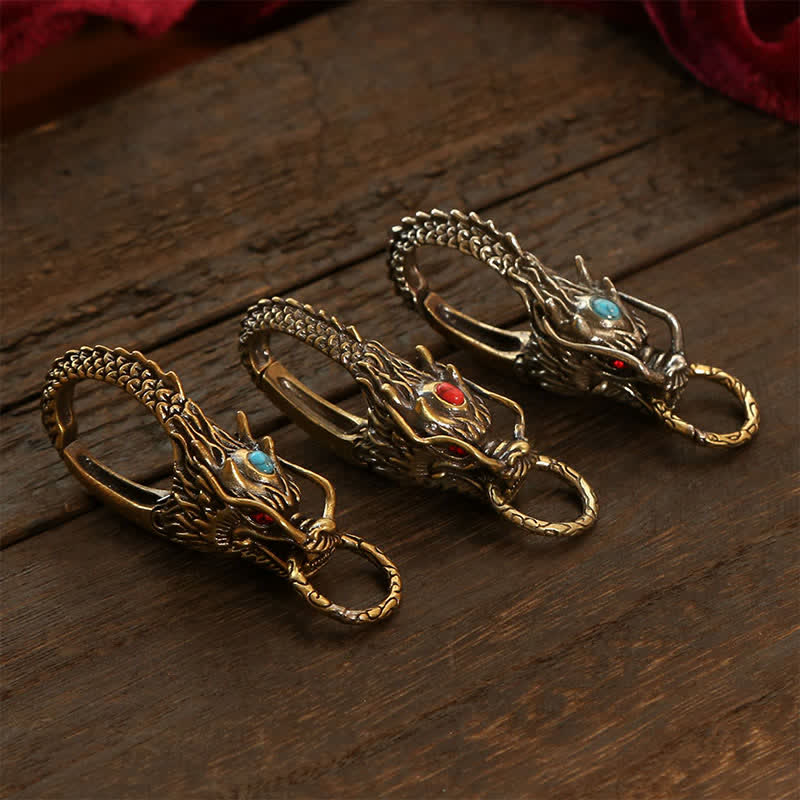 Buddha Stones Breloczki z zamkiem Brass Dragon Strength - image 11