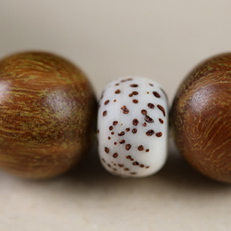 Buddha Stones Bransoletka z koralików uziemiających "Szczęśliwy Kot" z drewna hebanowego - image 11