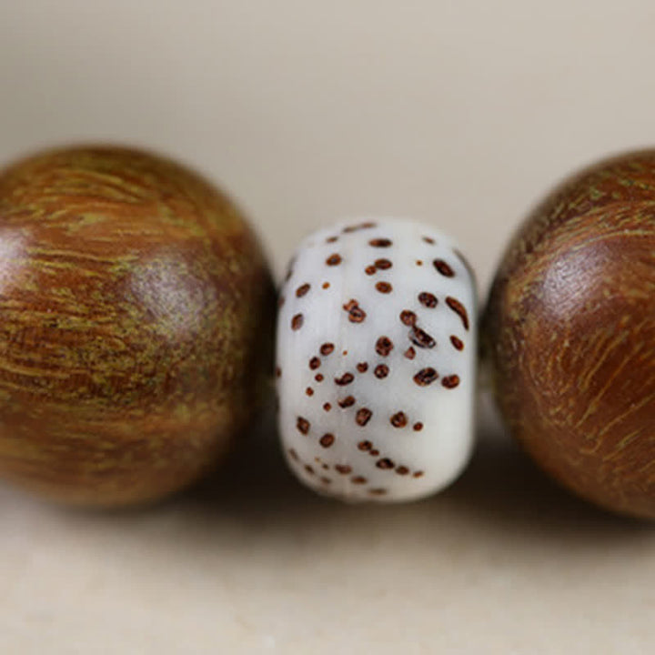 Buddha Stones Bransoletka z koralików uziemiających "Szczęśliwy Kot" z drewna hebanowego - image 11