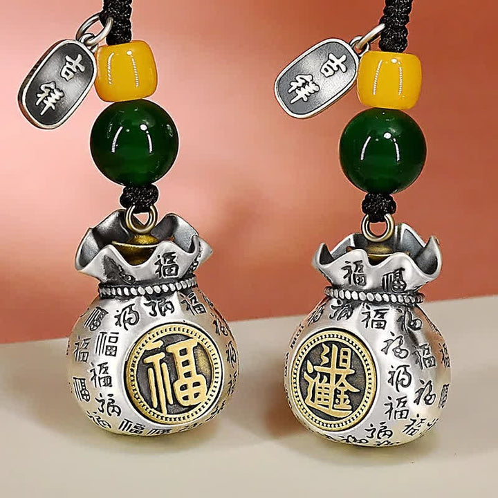 Buddha Stones Breloczki do kluczy z postacią Copper Fu Blessing Fortune - image 9