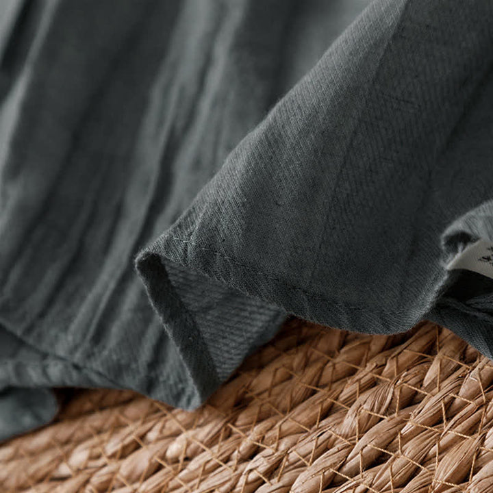 Buddha Stones Letnie, swobodne, boho, marszczone, ściągane, solidne kimono damskie - image 18
