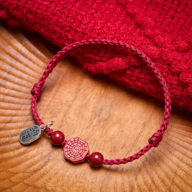 Buddha Stones Bransoletka Bagua Red String Harmony - image 2