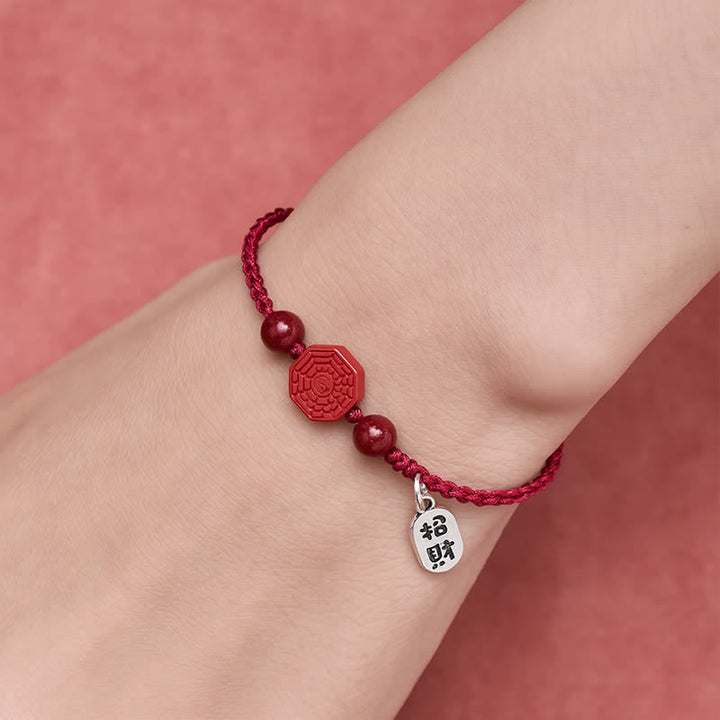 Buddha Stones Bransoletka Bagua Red String Harmony - image 4