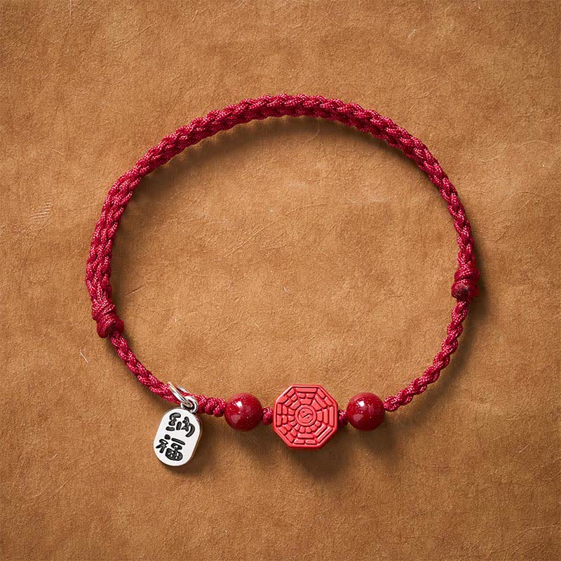 Buddha Stones Bransoletka Bagua Red String Harmony - image 1