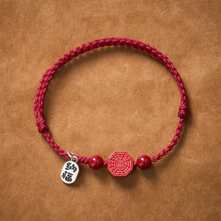 Buddha Stones Bransoletka Bagua Red String Harmony - image 1