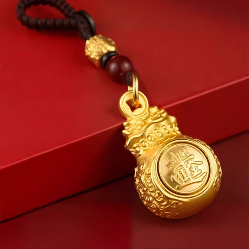 Buddha Stones "Zdobądź fortunę każdego dnia" Monety z woreczkami z chińskim znakiem zodiaku w kolorze złotym i miedzianym, breloki - image 1