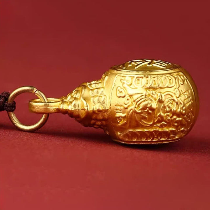 Buddha Stones "Zdobądź fortunę każdego dnia" Monety z woreczkami z chińskim znakiem zodiaku w kolorze złotym i miedzianym, breloki - image 12