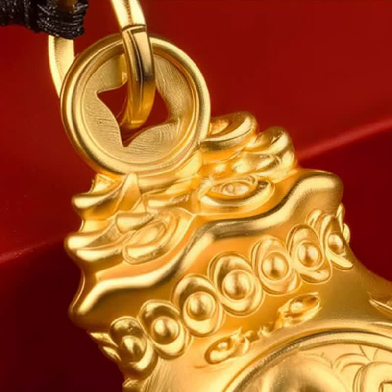 Buddha Stones "Zdobądź fortunę każdego dnia" Monety z woreczkami z chińskim znakiem zodiaku w kolorze złotym i miedzianym, breloki - image 15