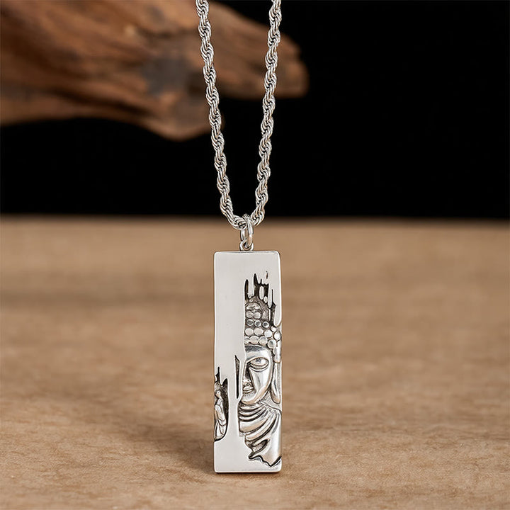 Naszyjnik z wisiorkiem w stylu vintage, Buddha Stones Tathagata Budda, amulet ochronny, szczęście - image 16