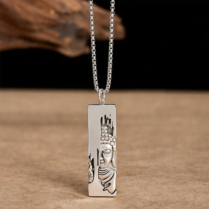 Naszyjnik z wisiorkiem w stylu vintage, Buddha Stones Tathagata Budda, amulet ochronny, szczęście - image 9