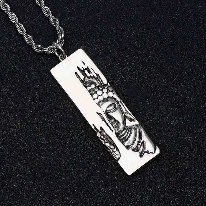 Naszyjnik z wisiorkiem w stylu vintage, Buddha Stones Tathagata Budda, amulet ochronny, szczęście - image 18