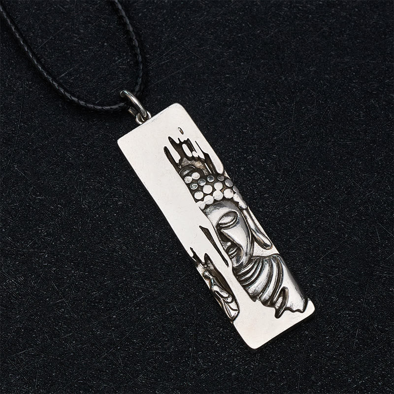 Naszyjnik z wisiorkiem w stylu vintage, Buddha Stones Tathagata Budda, amulet ochronny, szczęście - image 3