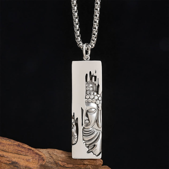 Naszyjnik z wisiorkiem w stylu vintage, Buddha Stones Tathagata Budda, amulet ochronny, szczęście - image 8
