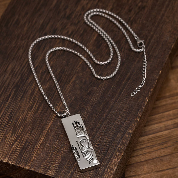 Naszyjnik z wisiorkiem w stylu vintage, Buddha Stones Tathagata Budda, amulet ochronny, szczęście - image 13