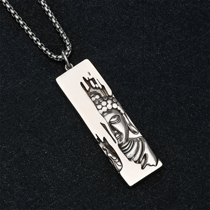 Naszyjnik z wisiorkiem w stylu vintage, Buddha Stones Tathagata Budda, amulet ochronny, szczęście - image 11