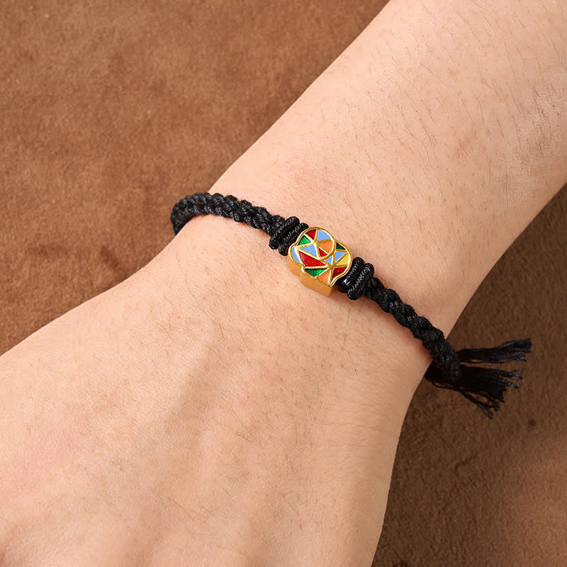 Buddha Stones Bransoletka regulowana Elephant Red String Balance Tibet - image 12