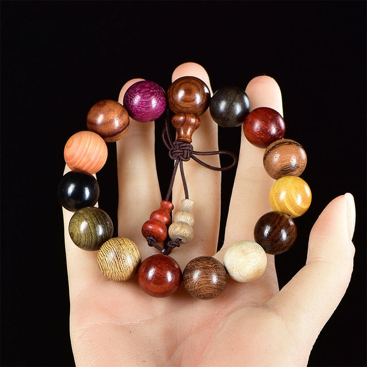 Buddha Stones 108 Koralików Wenge Drewno Mala Błogosławieństwo Medytacja Bransoletka - Bransoleta 15mm - image 10