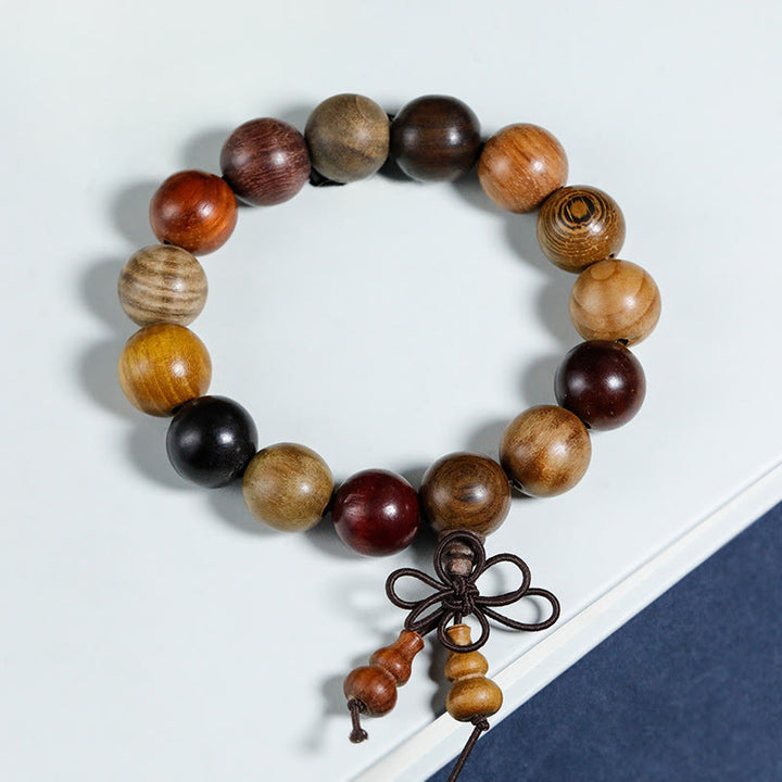Buddha Stones 108 Koralików Wenge Drewno Mala Błogosławieństwo Medytacja Bransoletka - image 11