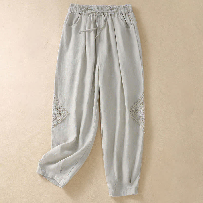Letnie damskie spodnie haremowe ze ściągaczem i kieszeniami „Buddha Stones” - Bielizna - US8-10，UK/AU12-14，EU40-42 (2XL) - image 13