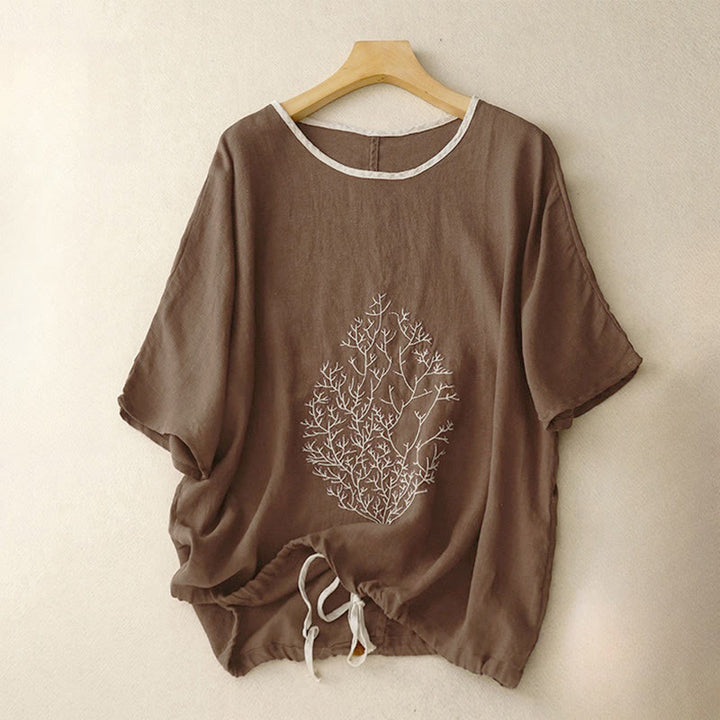 Buddha Stones , z krótkim rękawem i ściągaczem - SaddleBrown - US14, UK/AU18, EU46 (2XL) - image 10