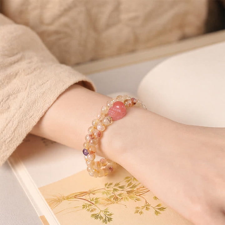 Buddha Stones Bransoletka z cytrynem Pi Xiu Abundance and Wealty Double Wrap - image 2