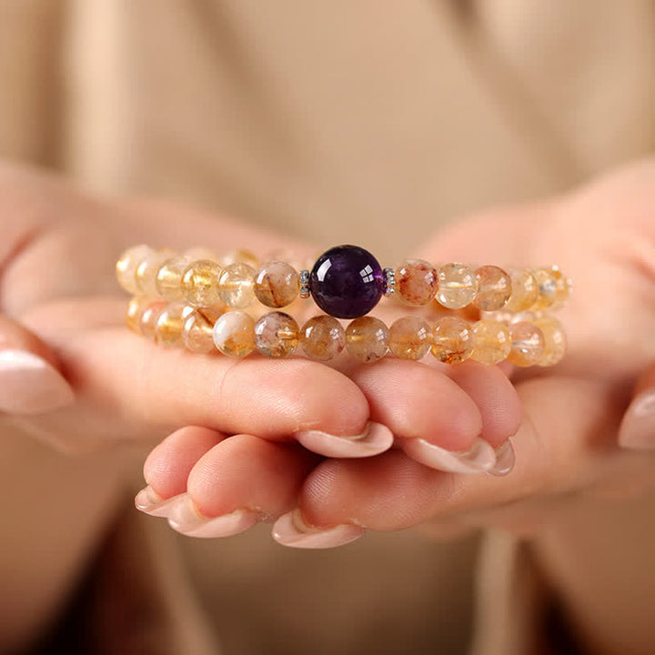 Buddha Stones Bransoletka z cytrynem Pi Xiu Abundance and Wealty Double Wrap - image 13