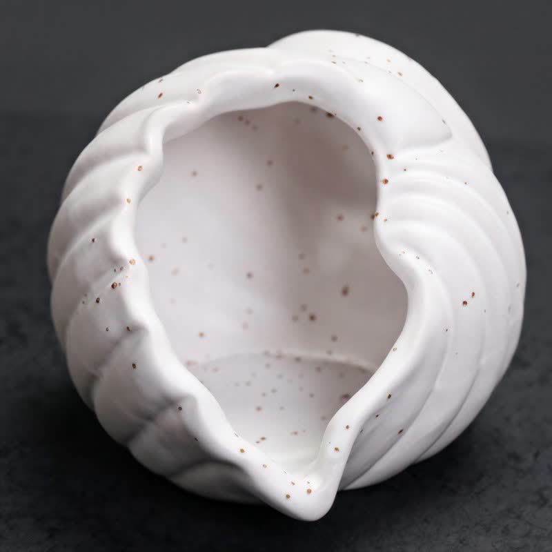 Buddha Stones Ceramiczne kadzielnice oczyszczające Shankha w kształcie muszli konchowej - image 9