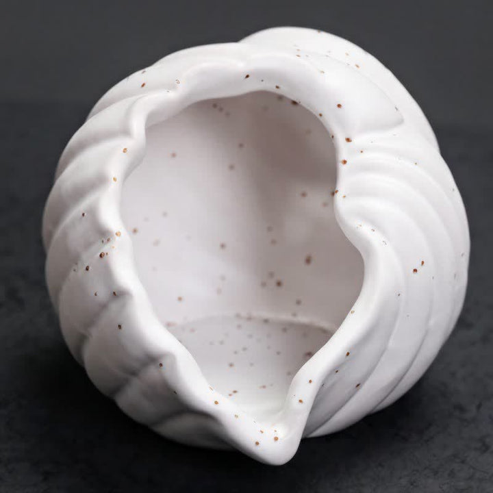 Buddha Stones Ceramiczne kadzielnice oczyszczające Shankha w kształcie muszli konchowej - image 9