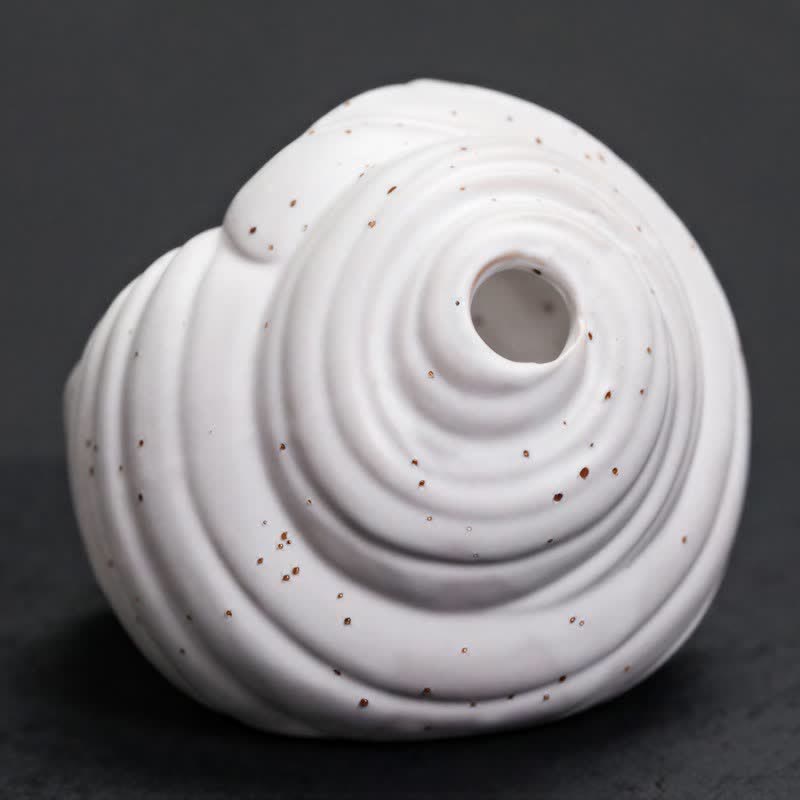 Buddha Stones Ceramiczne kadzielnice oczyszczające Shankha w kształcie muszli konchowej - image 10