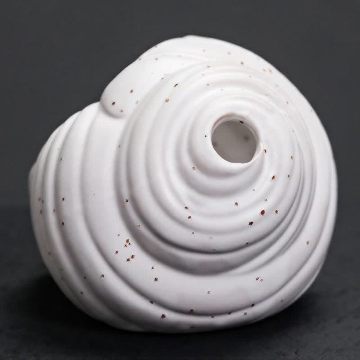 Buddha Stones Ceramiczne kadzielnice oczyszczające Shankha w kształcie muszli konchowej - image 10
