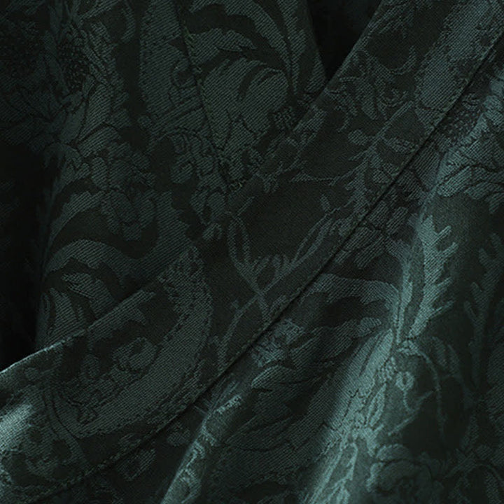Buddha Stones Jesienne kimono damskie w stylu vintage ze ściągaczem i kwiatowym wzorem - image 4